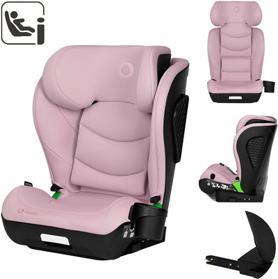Lionelo Neal i-size – Autositz 100–150 cm – ISOFIX oder Autosicherheitsgurt – verstellbare Kopfstütze (10 Positionen) – neigbare Rückenlehne (4 Positionen) – Seitenaufprallschutz – Getränkehalter – EPP-EPS-Schaum – abnehmbarer Bezug – bequem, universell
