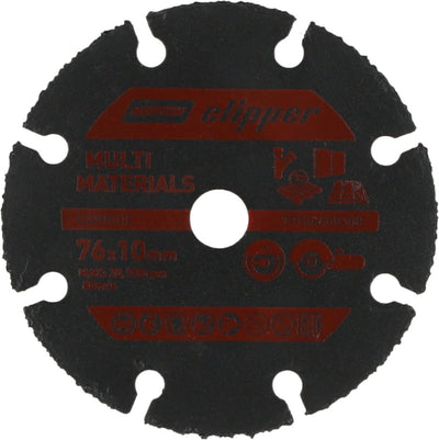 Norton Clipper Multi Materials – Hartmetall-Trennscheibe – 76 mm – für den Winkelschleifer