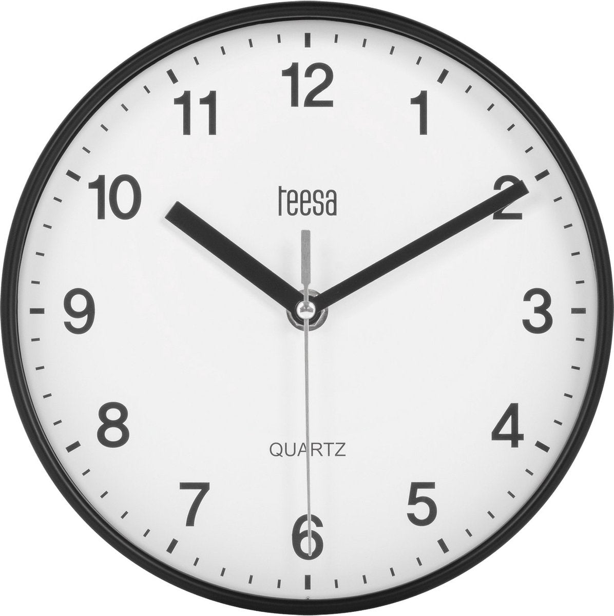 Teesa tsa0038b – Wanduhr – 20 cm – Schwarz