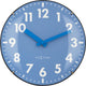 Nexttime duomo mini – Tischwanduhr – 20 cm – gewölbtes Glas – blau – geräuschlos