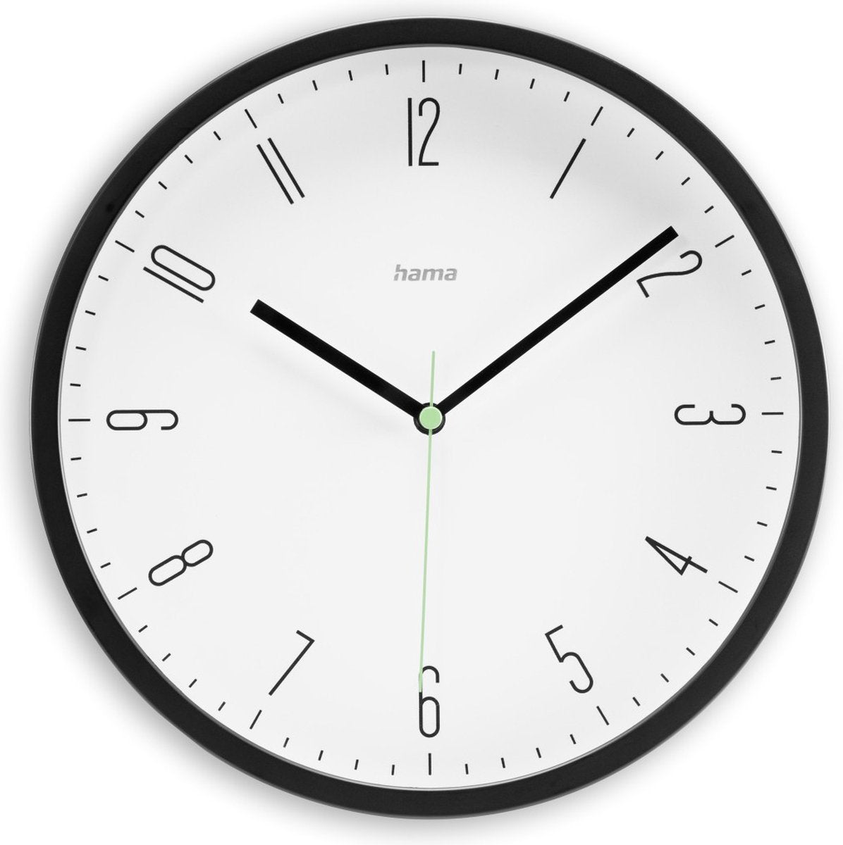 Hama Wanduhr - Capri - Quarz - Analog - Schwarz