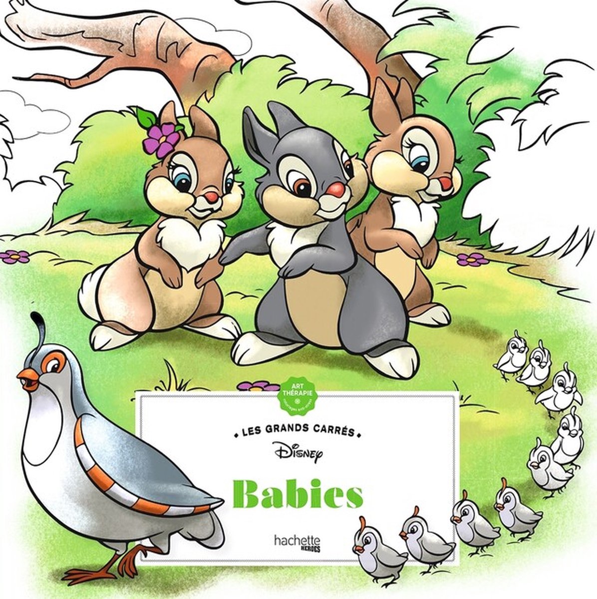 Hachette Heroes Les Grands Carrés – Disney Babies – Malbuch – Hachette – Malbuch für Erwachsene und Kinder