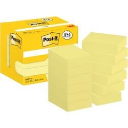 Selbstklebende Haftnotizen Post-it 653-y12 38x51mm einfarbig gelb