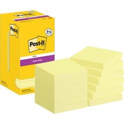 Super Haftnotizen Post-it 654-sscy-p8+4 76x76 mm einfarbig gelb