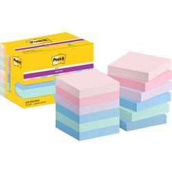 Super-Haftnotizen Post-it 622-12ss-soul 47,6 x 47,6 mm einfarbig mehrfarbig