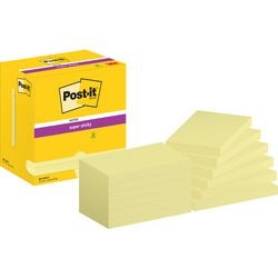 Super-Haftnotizen Post-it 655-12sscy-eu 76x127 mm einfarbig gelb