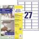 Multifunktionale Etiketten Avery L4737Rev-10 Papier weiß