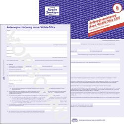 Arbeitsvertrag Avery Zweckform 2255-5 Papier blau