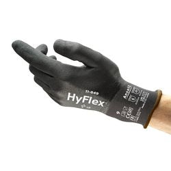 Hyflex-Handschuhe aus Schaumstoff, Nitrilschwarz