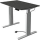 Kerkmann Sitz-Steh-Schreibtisch 10231413 Spanplatte anthrazit, silber