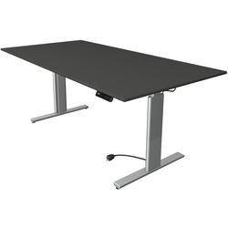 Kerkmann Sitz-Steh-Schreibtisch 10233913 Spanplatte anthrazit, silber
