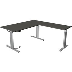 Kerkmann Sitz-Steh-Schreibtisch 10234413 Spanplatte anthrazit, silber