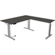 Kerkmann Sitz-Steh-Schreibtisch 10234413 Spanplatte anthrazit, silber
