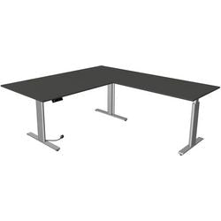 Kerkmann Sitz-Steh-Schreibtisch 10235913 Spanplatte anthrazit, silber