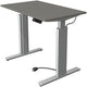 Kerkmann Sitz-Steh-Schreibtisch 10231312 Graphit-Spanplatte, Silber