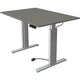 Kerkmann Sitz-Steh-Schreibtisch 10231812 Graphit-Spanplatte, Silber