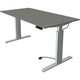 Kerkmann Sitz-Steh-Schreibtisch 10232812 Graphit-Spanplatte, Silber