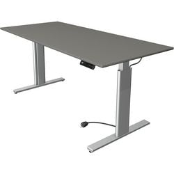 Kerkmann Sitz-Steh-Schreibtisch 10233312 Graphit-Spanplatte, Silber