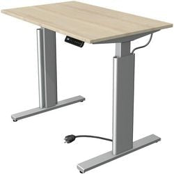 Kerkmann Sitz-Steh-Schreibtisch 10231250 Spanplatte Ahorn, silber