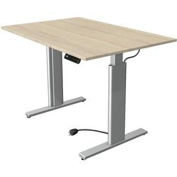 Kerkmann Sitz-Steh-Schreibtisch 10231750 Spanplatte Ahorn, silber