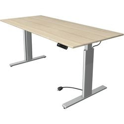 Kerkmann Sitz-Steh-Schreibtisch 10233250 Spanplatte Ahorn, silber