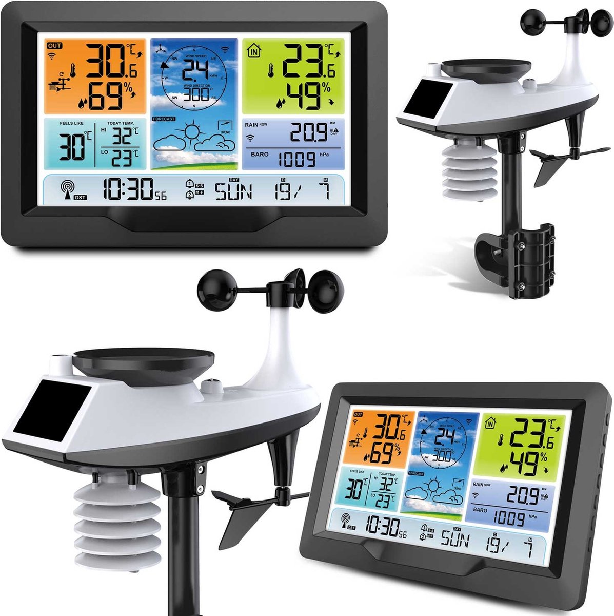 Viking Choice Wetterstation – Display – Graphit – BD-905