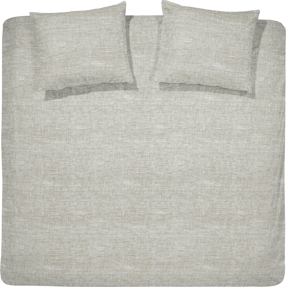Cinderella Lyn Bettbezug – 2 Personen – Baumwolle – Einzelbetten extra breit – 260 x 200 x 220 cm – Naturleinen + 2 Kissenbezüge 60 x 70