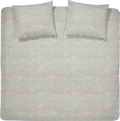 Cinderella Lyn Bettbezug – 2 Personen – Baumwolle – Einzelbetten extra breit – 260 x 200 x 220 cm – Naturleinen + 2 Kissenbezüge 60 x 70