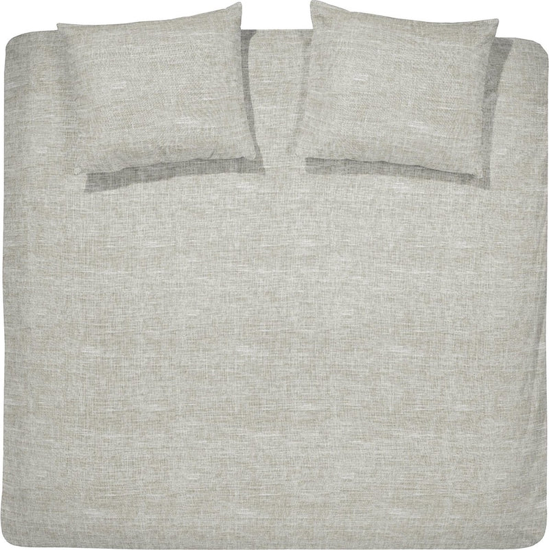 Cinderella Lyn Bettbezug – 2 Personen – Baumwolle – Einzelbetten extra breit – 260 x 200 x 220 cm – Naturleinen + 2 Kissenbezüge 60 x 70