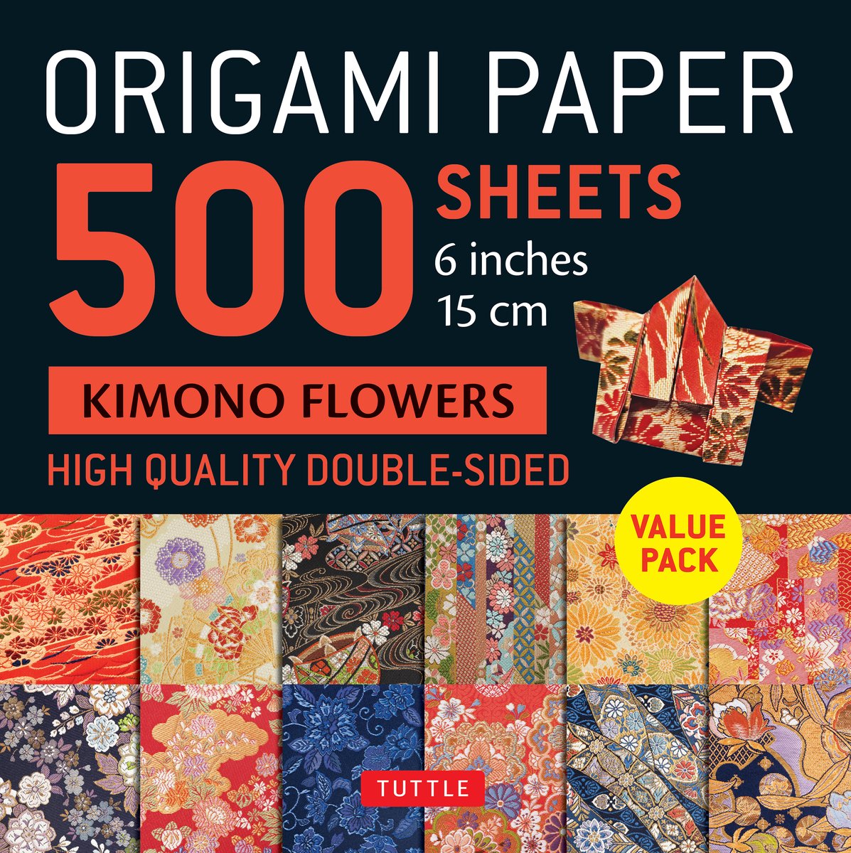 Origami-Papier 500 Blatt Kimonoblumen 6 (15 cm)