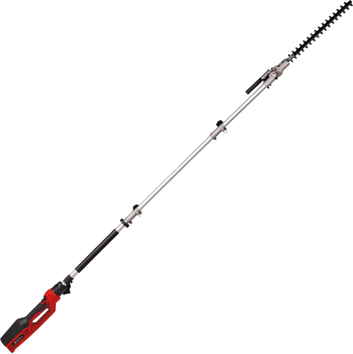 Einhell Elektro-Teleskop-Heckenschere GC-HH 9046 – 900 W – Schnittlänge 41,2 cm – Zinkenabstand 20 mm – Reichweite 1,97 m – ausziehbar auf 2,60 m – neigbarer Schnittaufsatz