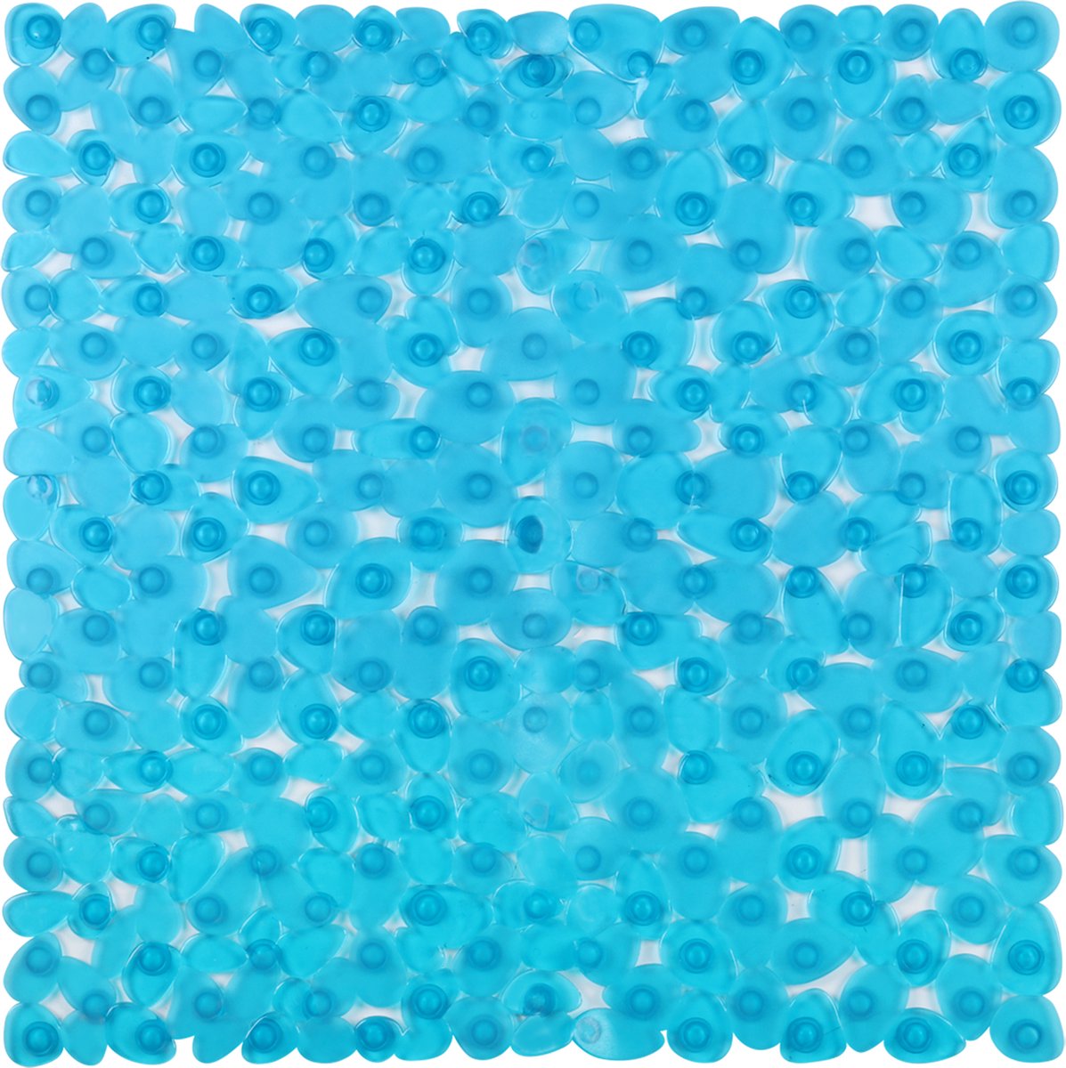Differnz Lapis Antirutsch-Duscheinlegematte 54x54cm blau transparent