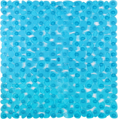 Differnz Lapis Antirutsch-Duscheinlegematte 54x54cm blau transparent
