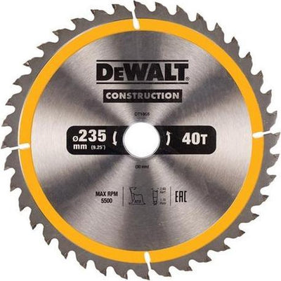 Dewalt dt1955 Kreissägeblatt – 235 x 30 x 40 t – Holz und Nichteisenmetalle