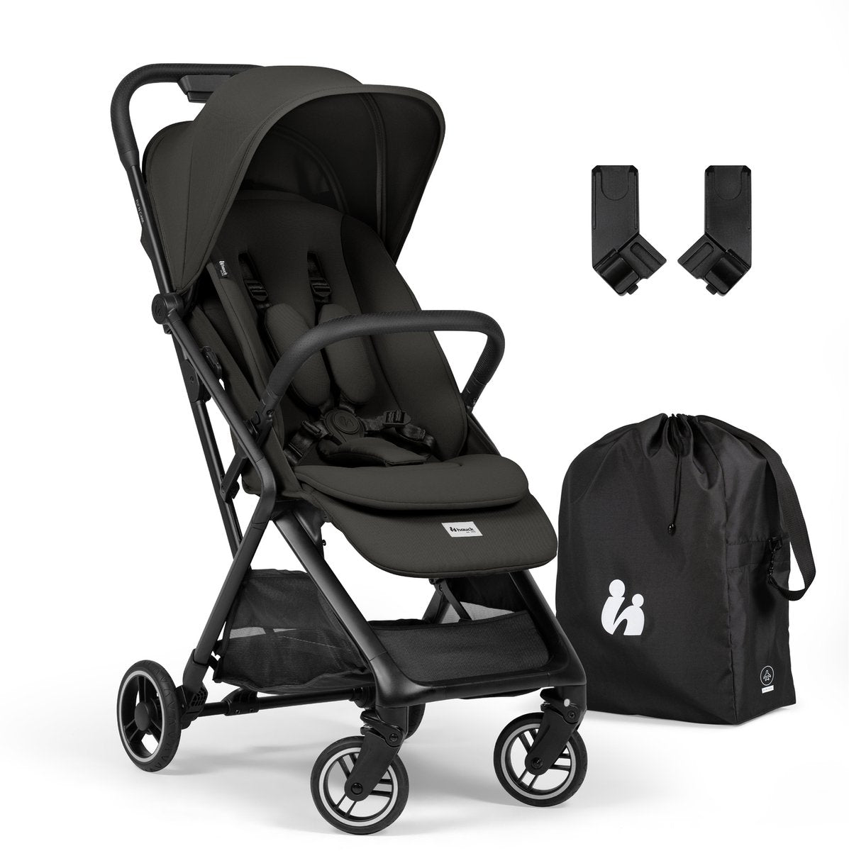 Hauck Fly n Care – Superkompakter Reisebuggy für reisefreudige Eltern – Schwarz