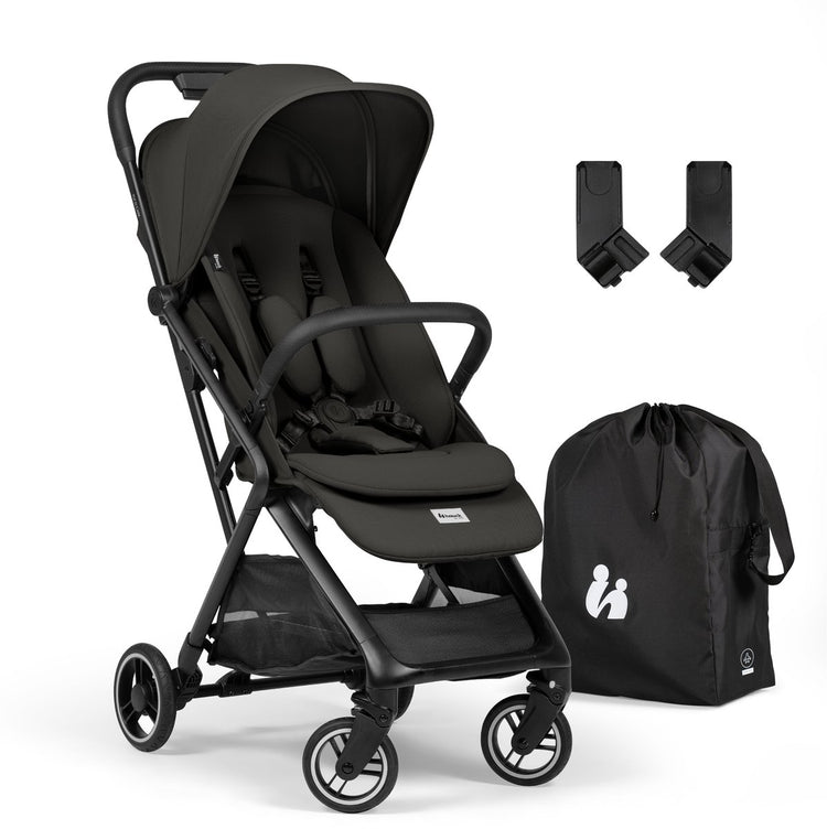 Hauck Fly n Care – Superkompakter Reisebuggy für reisefreudige Eltern – Schwarz