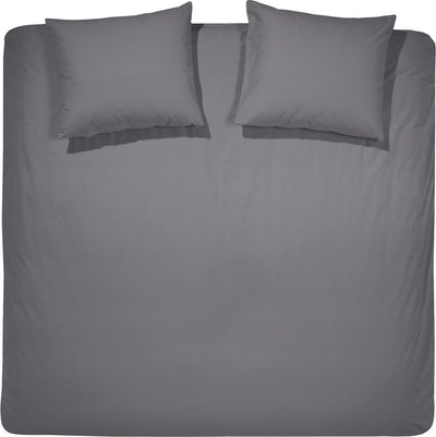 Cinderella Morning Bettbezug – Doppelbett – Flanell – Twin – 240 x 200 220 cm – Anthrazit + 2 Kissenbezüge 60 x 70