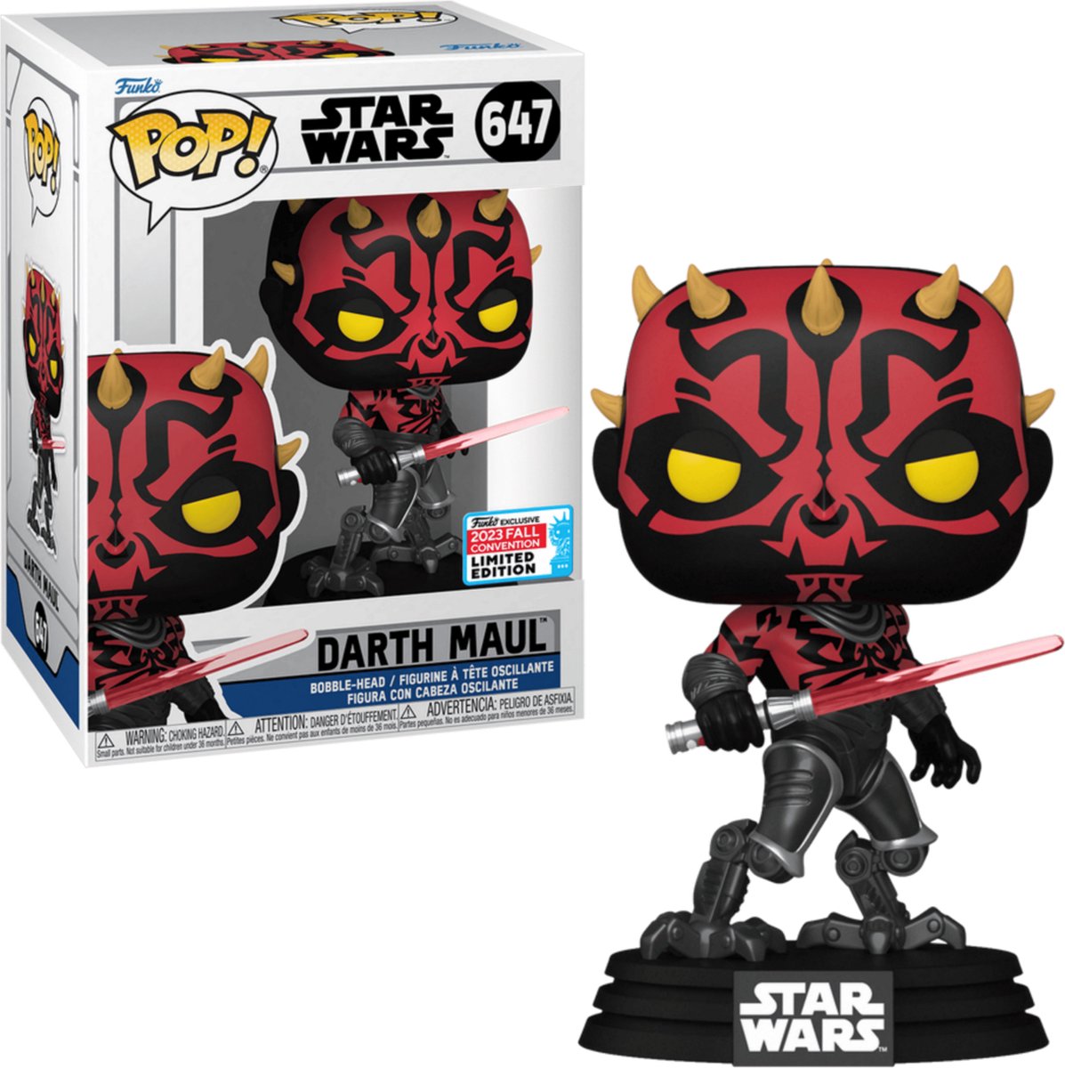 Funko-Pop! Darth Maul mit kybernetischen Beinen 647 – exklusiv für NYCC 2023