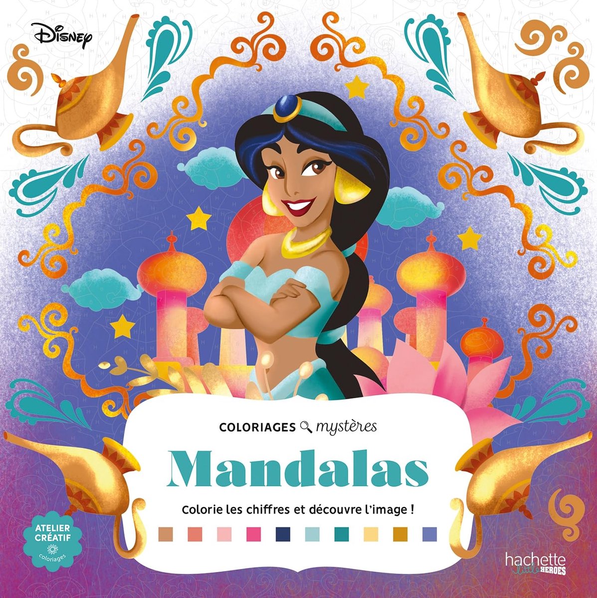 Hachette Heroes Les Grands Carrés Coloriages Mysteres – Disney-Mandalas Malen nach Zahlen