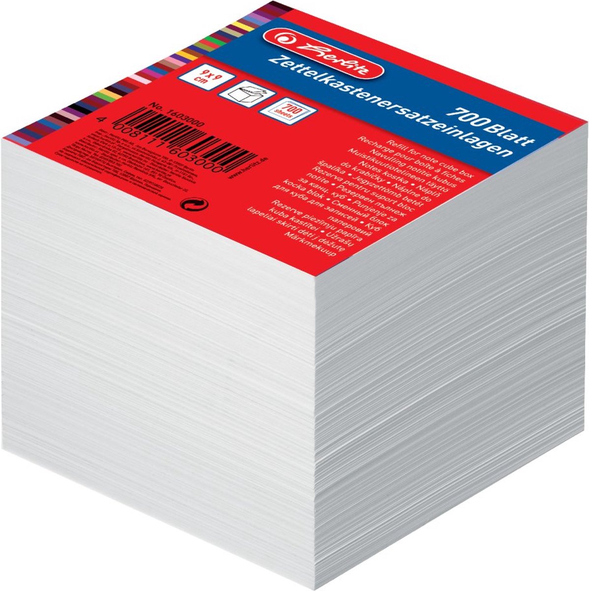 Herlitz Notizblock weiß 700 1603000 1 Stück