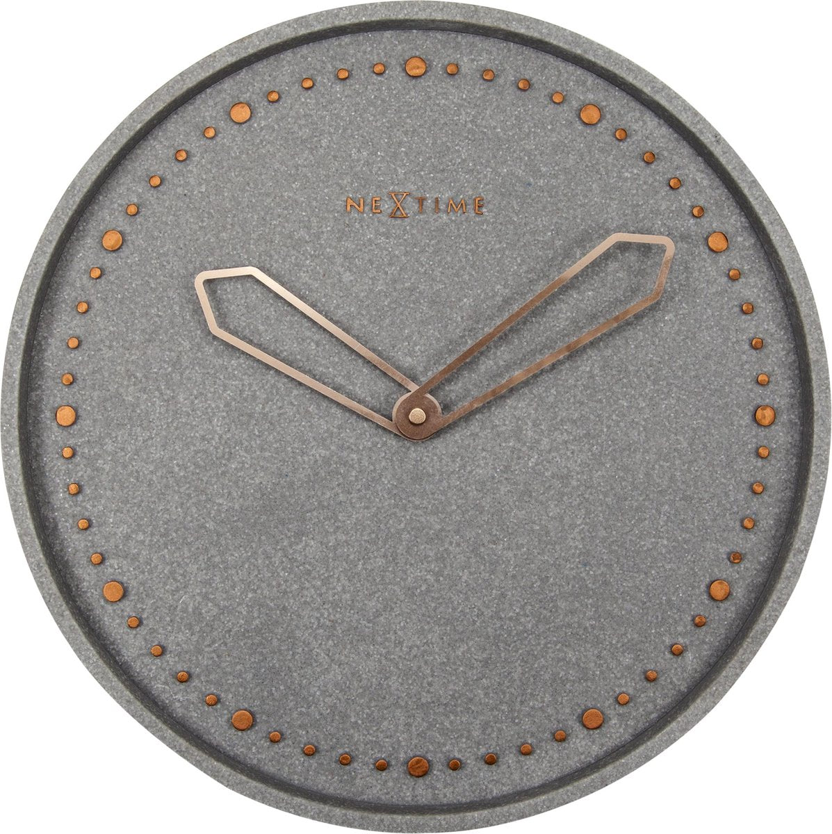 Nexttime Cross – Wanduhr – 35 cm – Polyresin – Grau