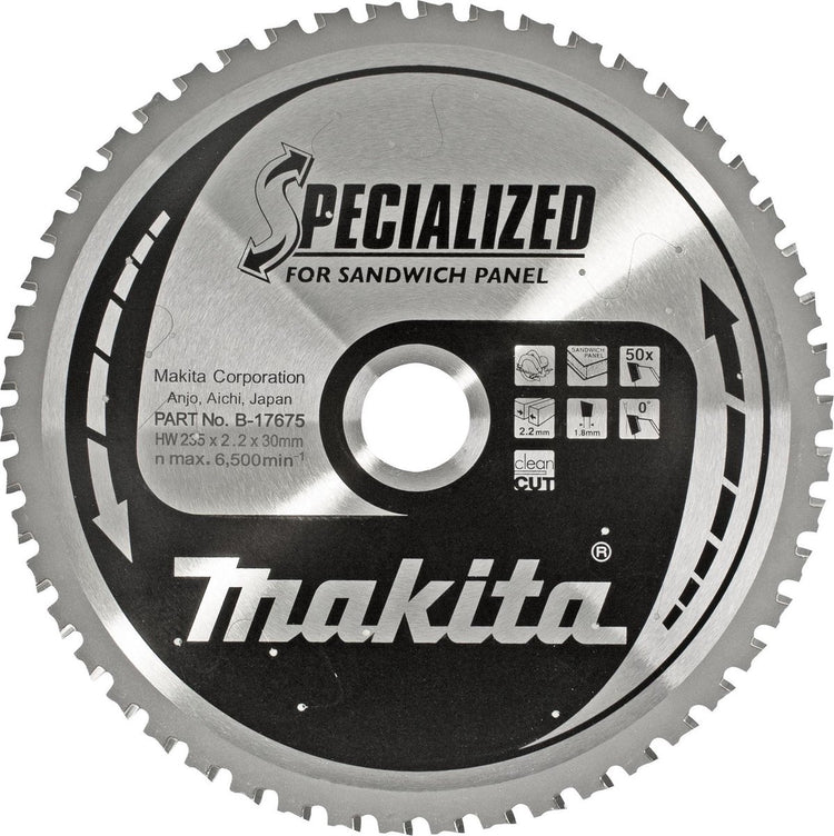 Makita B-17697 Spezial-Kreissägeblatt – 355 x 30 x 80 t – Sandwichplatten