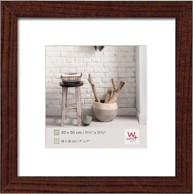 Walther Home - Holzrahmen - Fotogröße 30x30 cm - Walnuss