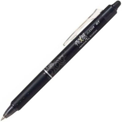 Pilot Frixion Kugelschreiber 0,7 mm Clicker – Box mit 12 Stück – Schwarz