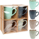 Vilde Keramikbecher 270 ml 4 Stück - Set - Tassen - Kaffeetassen - Tassen - Kaffeebecher