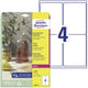 Avery Zweckform Laseretikett Avery 99 – 1 x 139 mm, transparent, 25 Blatt, 4 Etiketten pro Blatt