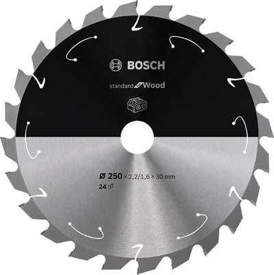 Bosch Profi-Standard für Holzkreissägeblatt 250 x 30 x 2,2 mm 24 Zähne (2608837727)