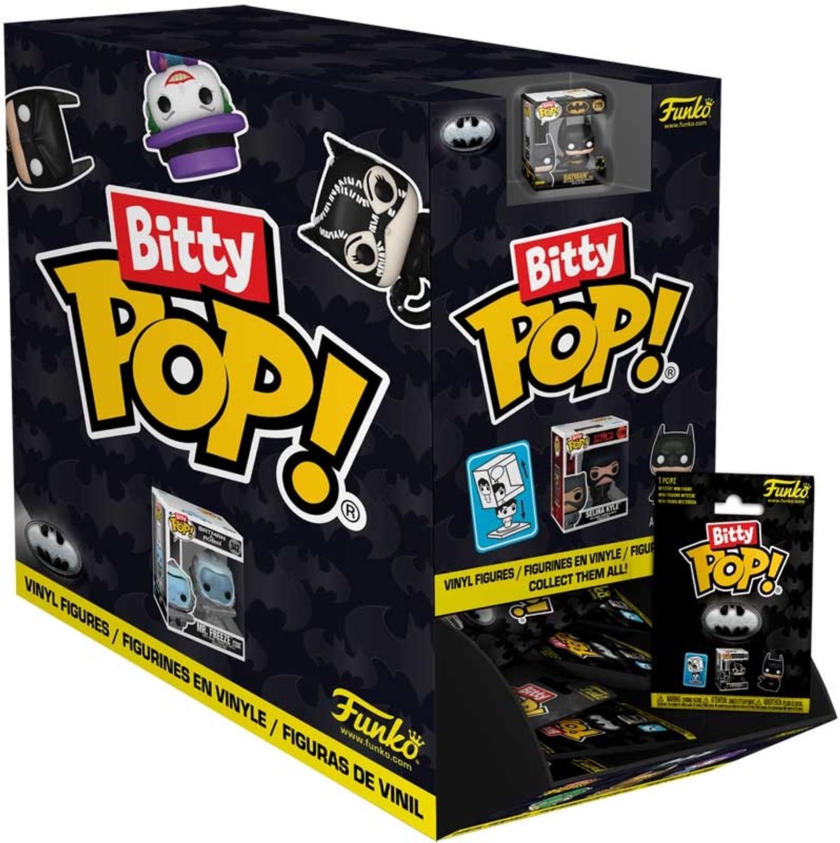 Funko Bitty Pop-Singles: Batman 85th sortiert.