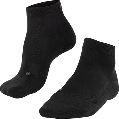 Falke go2 kurze Anti-Blasen-Baumwoll-Funktionsmaterial-Golfsocken Herren Schwarz - Größe 46-48