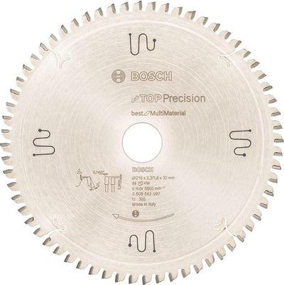 Bosch - Kreissägeblatt Top Precision Best for Multi Material 216 x 30 x 2,3 mm, 64
